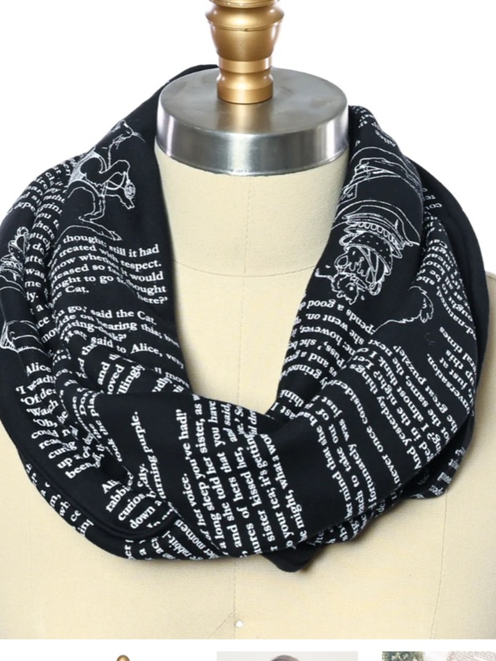 ALICE IN WONDERLAND
BOOK SCARF